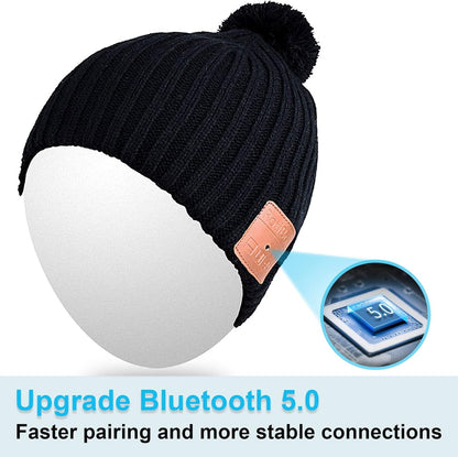 Bluetooth Beanie for Men Women Hat Wireless Headphone for Outdoor Sports