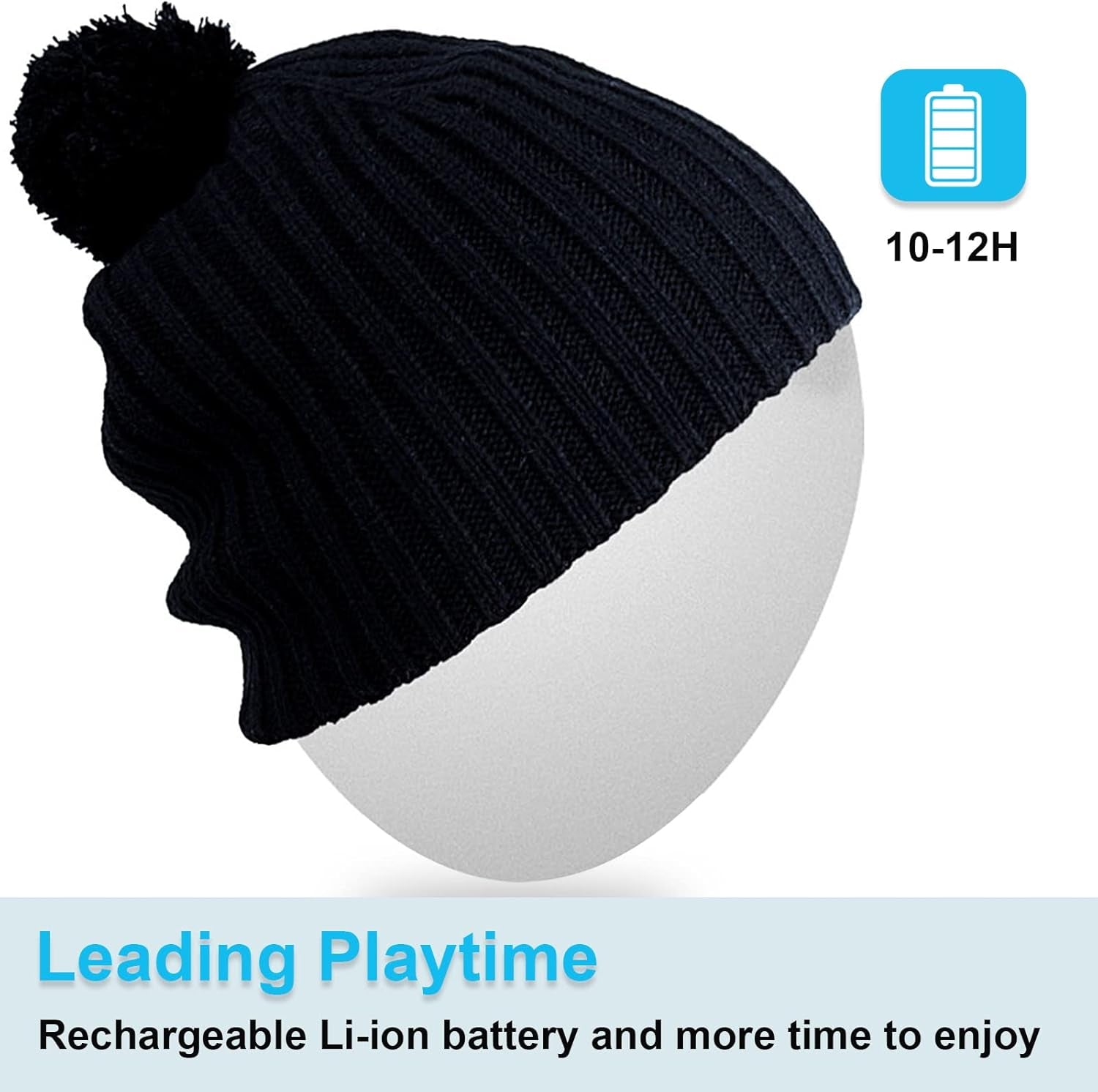 Bluetooth Beanie for Men Women Hat Wireless Headphone for Outdoor Sports